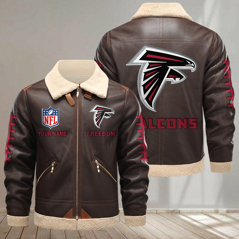 Atlanta Falcons DMLK1129 Leather Jacket – Premium & Ultra-Thick Leather Jacket
