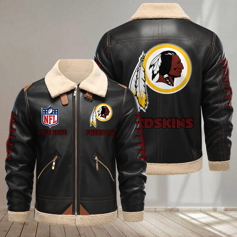 Washington Redskins DMLK1160 Leather Jacket – Premium & Ultra-Thick Leather Jacket