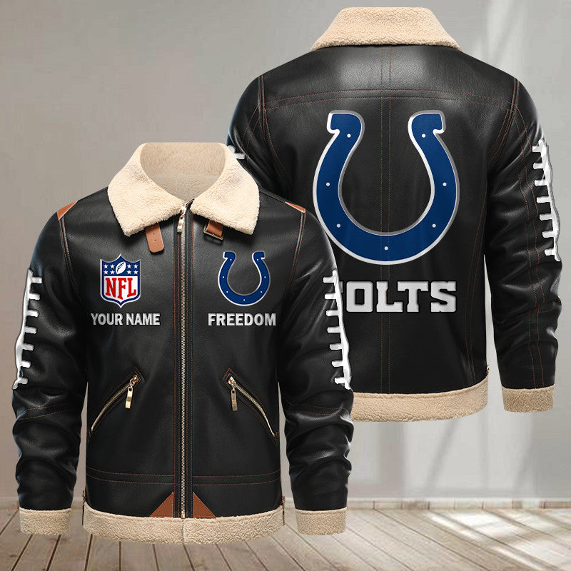 Indianapolis Colts DMLK1141 Leather Jacket – Premium & Ultra-Thick Leather Jacket