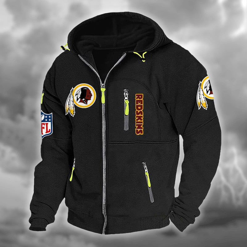 Washington Redskins DMCD0684 Hooded Cardigan Jacket