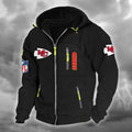 Kansas City Chiefs DMCD0667 Hooded Cardigan Jacket
