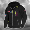 New England Patriots DMCD0673 Hooded Cardigan Jacket
