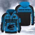 Carolina Panthers DMHT2517 3D Half-zip Hoodie