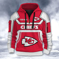 Kansas City Chiefs DMHT2635 3D Half-zip Hoodie