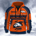 Denver Broncos DMHT2596 3D Half-zip Hoodie