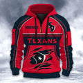 Houston Texans DMHT2599 3D Half-zip Hoodie