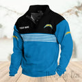 Los Angeles Chargers Buttoned Collar Sweatshirt New Design 2026 S9DBSCH2238