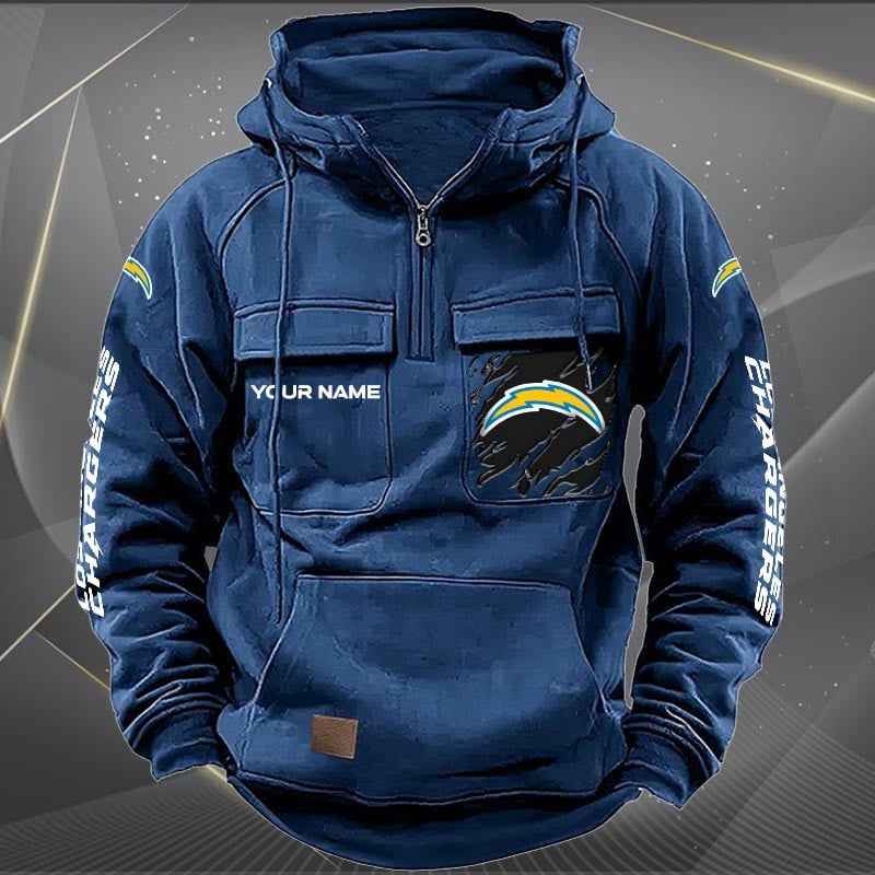 Los Angeles Chargers Vintage Men Hoodie AZVMHD049
