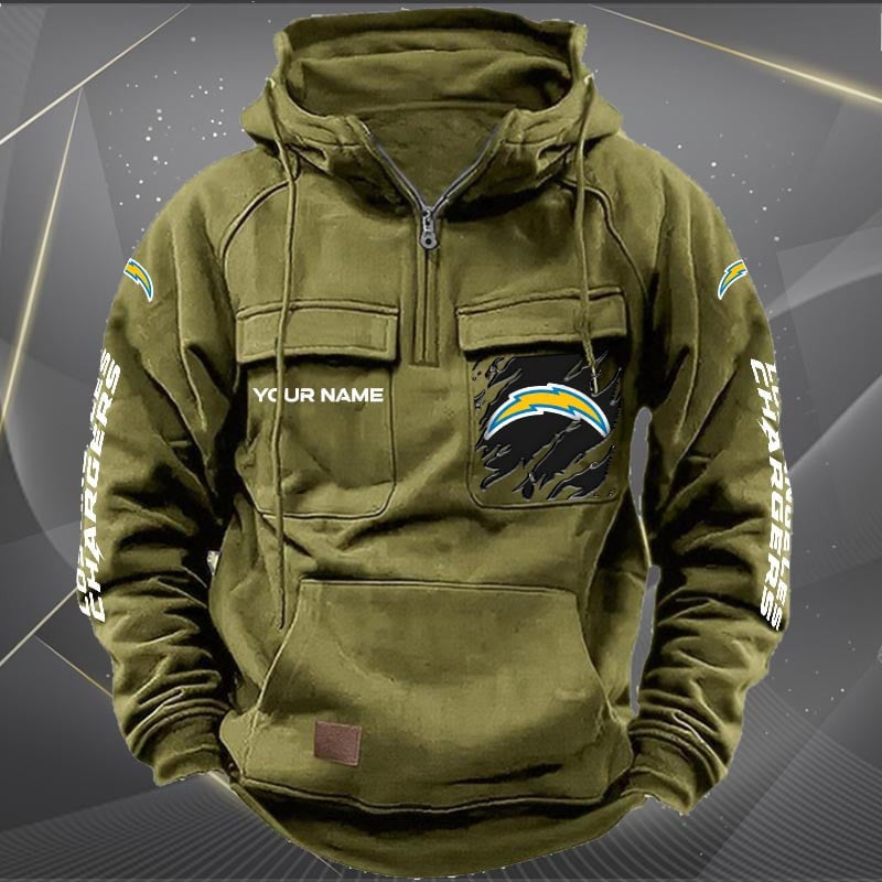 Los Angeles Chargers Vintage Men Hoodie AZVMHD049