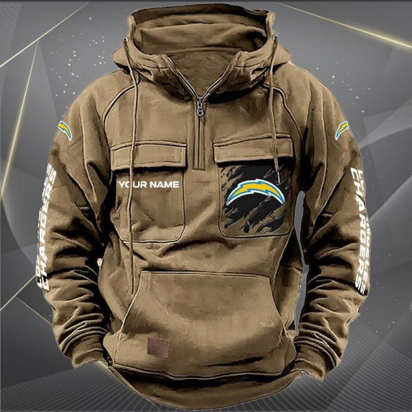 Los Angeles Chargers Vintage Men Hoodie AZVMHD049