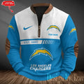 Los Angeles Chargers Men's Vintage Zipper Stand Collar Sweatshirt S9MPZNS319