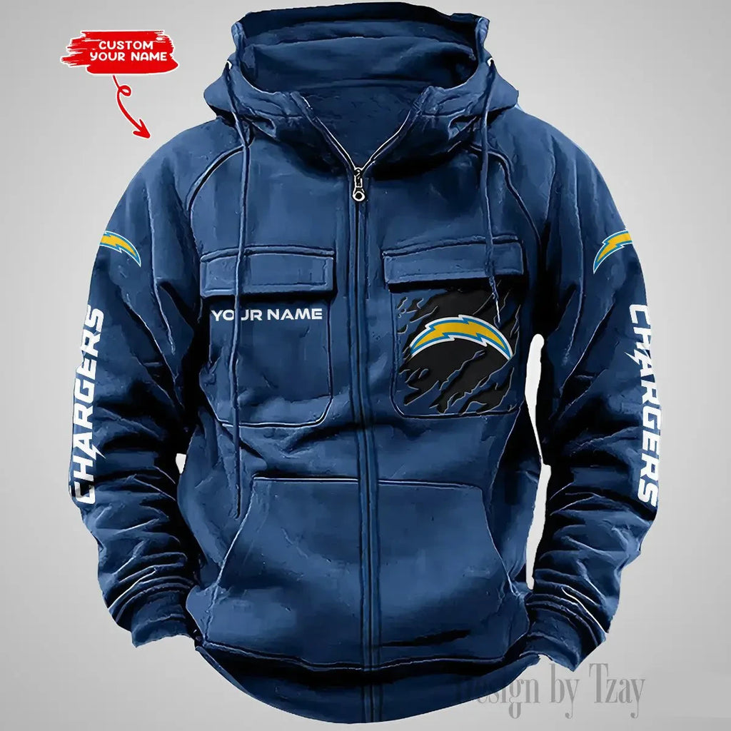 Los Angeles Chargers Vintage Men's Hoodie DV2 AZVMHD049