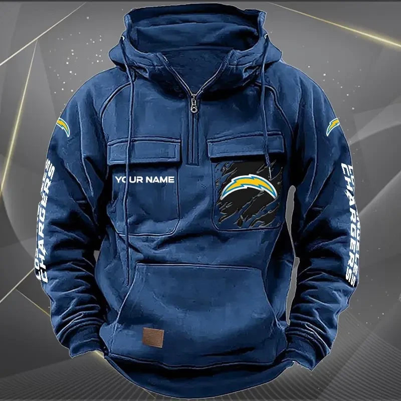 Los Angeles Chargers Vintage Men's Hoodie DV2 AZVMHD049