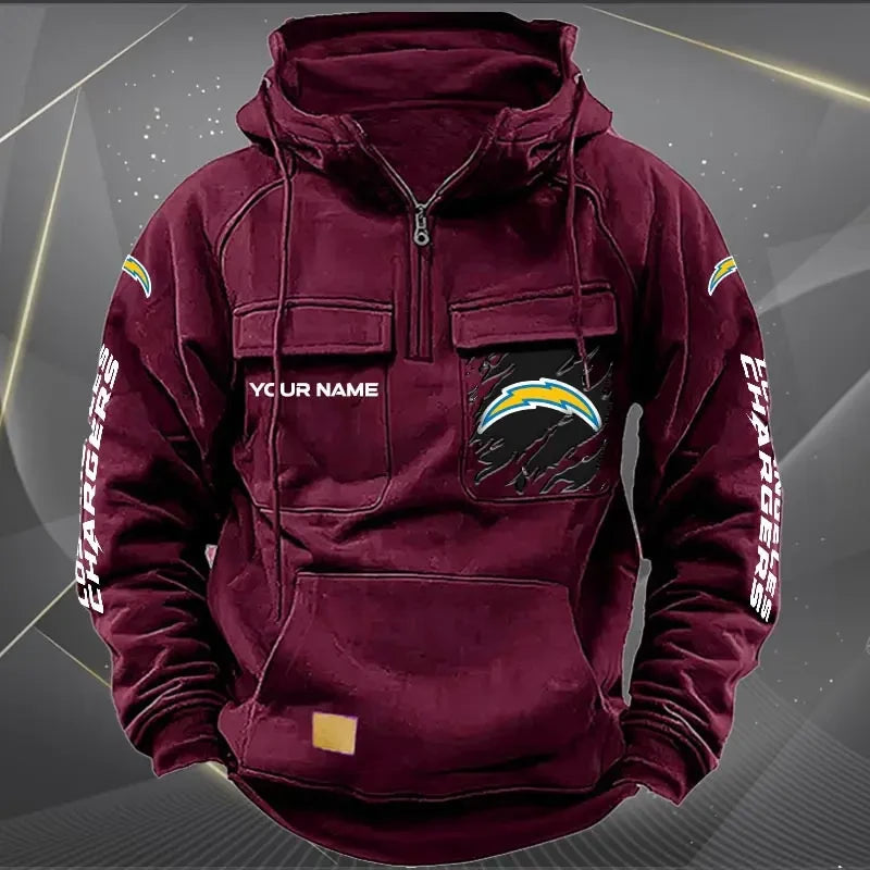 Los Angeles Chargers Vintage Men's Hoodie DV2 AZVMHD049