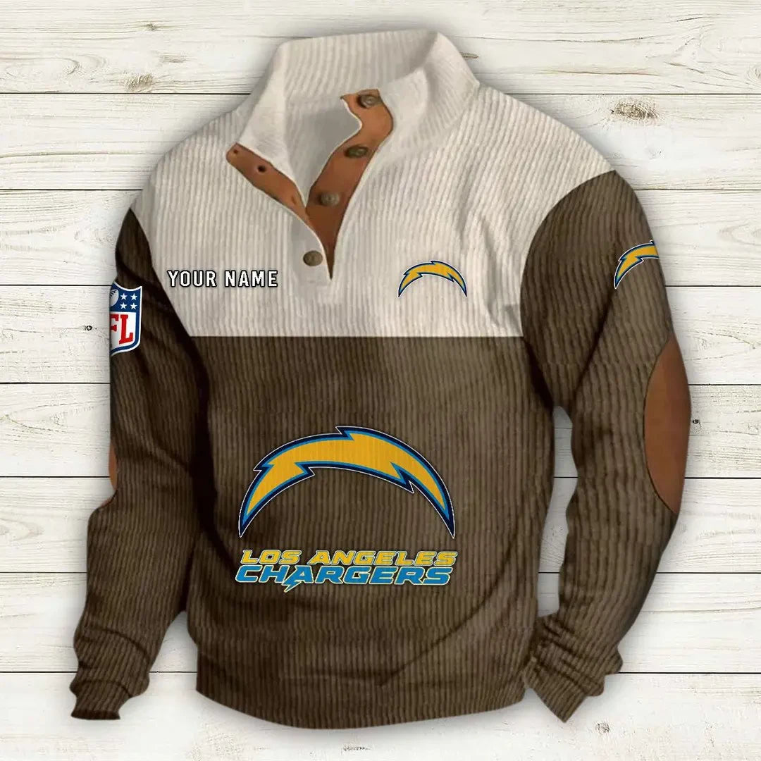 Los Angeles Chargers Double Stand Collar Sport Hoodie S9DBSCH1013