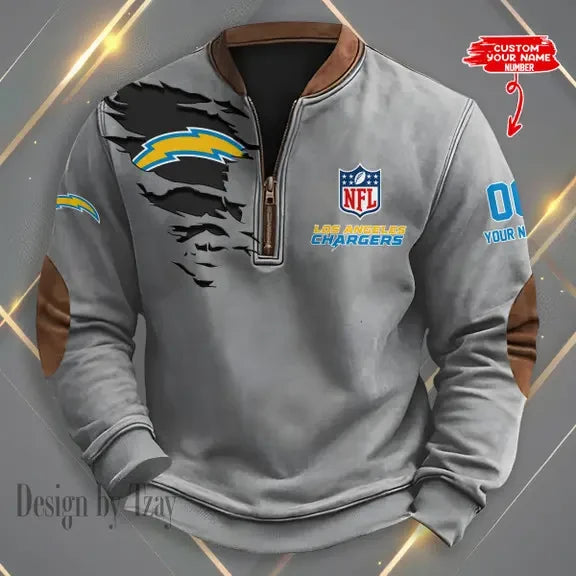 Los Angeles Chargers Print Vintage Sweatshirt S9MPZNS050