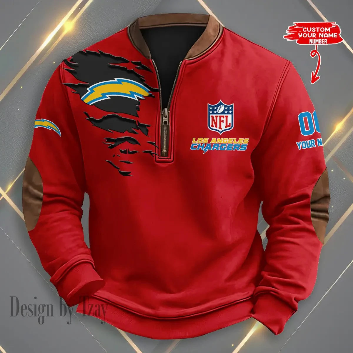 Los Angeles Chargers Print Vintage Sweatshirt S9MPZNS050