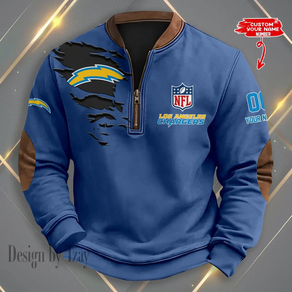 Los Angeles Chargers Print Vintage Sweatshirt S9MPZNS050