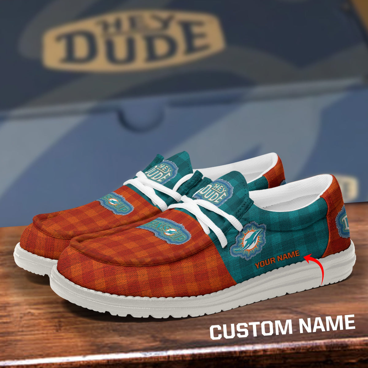Miami Dolphins DHS shoes-Custom name 10063933N