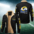 Los Angeles Rams FLEECE BOMBER JACKET Custom name 10043895N