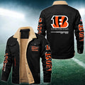 Cincinnati Bengals FLEECE BOMBER JACKET Custom name 10043895N