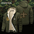 New Orleans Saints NFL-Lamb Fleece Thick Coat- Custom name 10154094N
