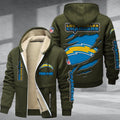 Los Angeles Chargers DMTZ0371 Premium Sherpa-Lined Winter Hoodie – Personalized Edition