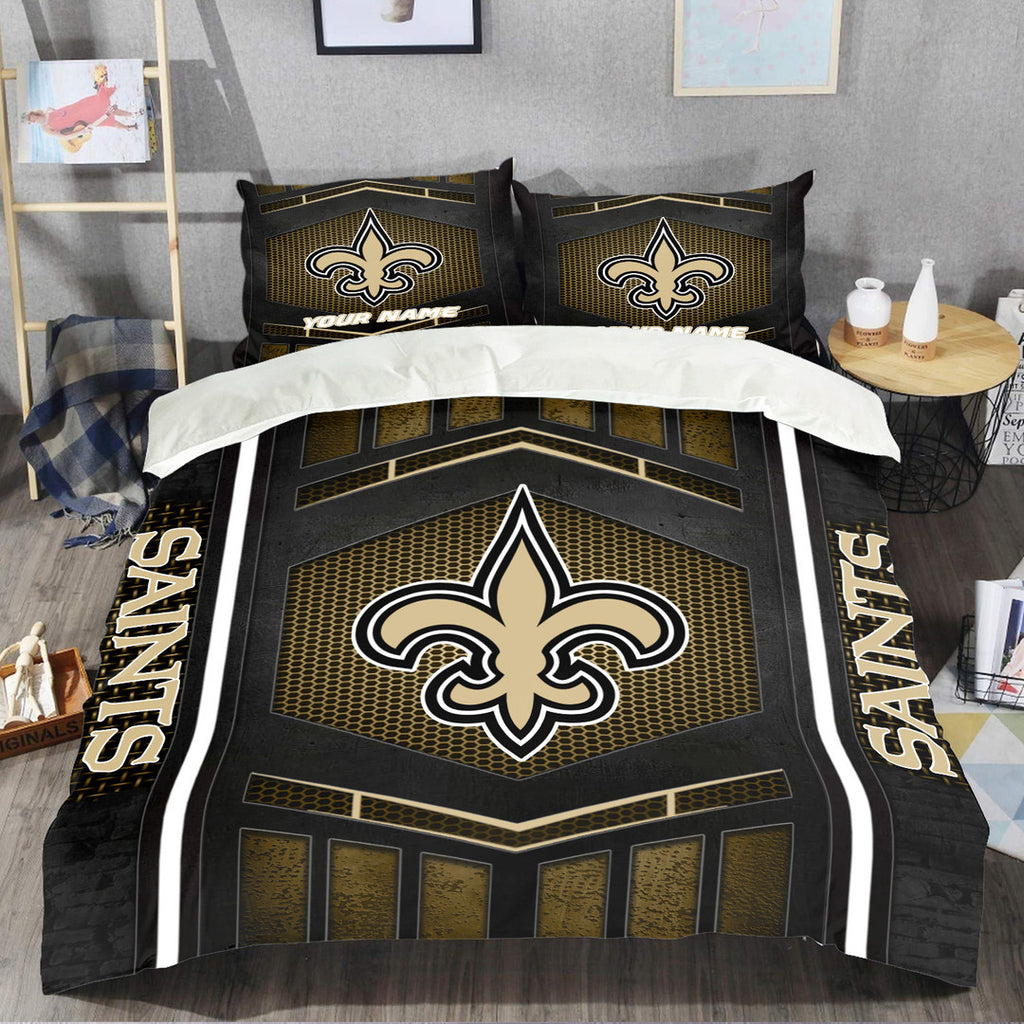 New Orleans Saints Personalized Bedding Set Best Gift For Fan BGBED125