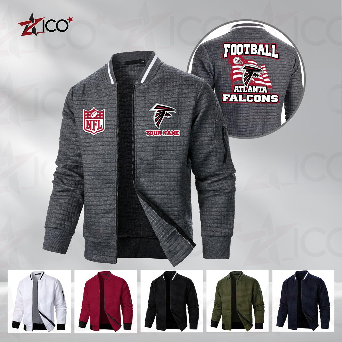 Atlanta Falcons Men’s Casual Jacket For Men New Trending AZMN2DMCJK000002
