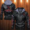 Arizona Cardinals  HVKC1234 - Premium & Ultra-Thick Leather Jacket with Fleece Hood