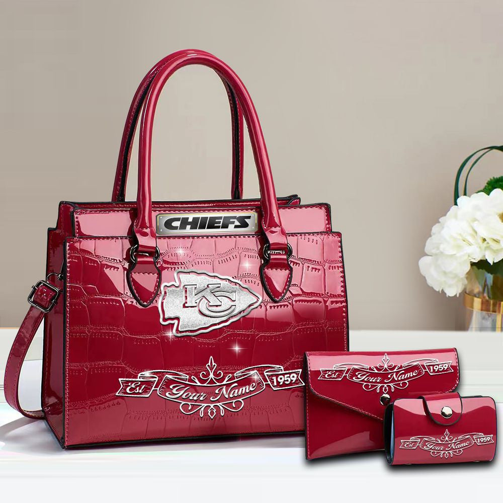 Buy the Handbag, Get the Wallet & Card Holder Free Kansas City Chiefs VITRHB106