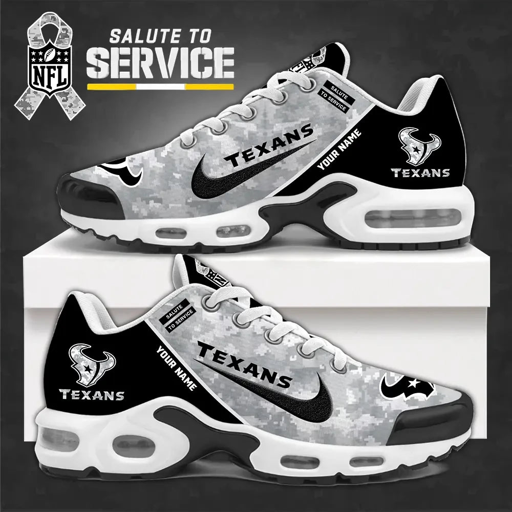 SPTBGTN545-Houston Texans Personalized Plus T-N Youth Sneakers