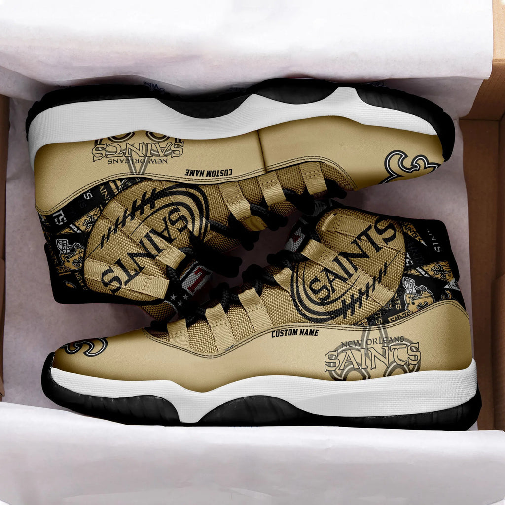 New Orleans Saints Personalized AJD11 Sneakers BG206