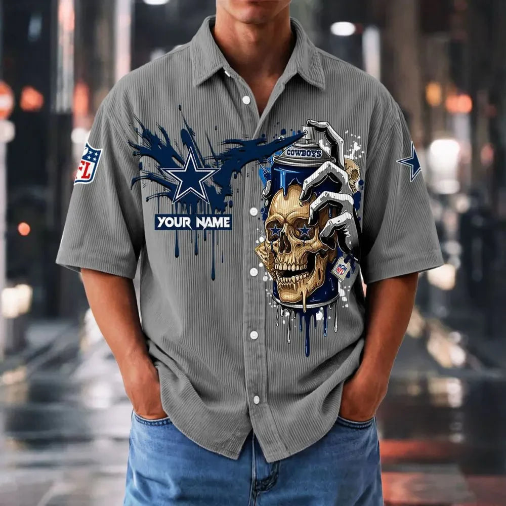 Dallas Cowboys Basic Button Front Shirt SPTBCBTFS881