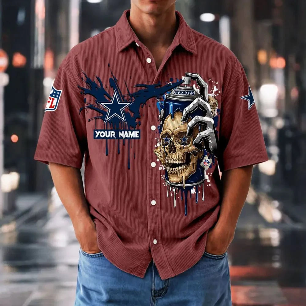 Dallas Cowboys Basic Button Front Shirt SPTBCBTFS881