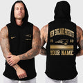 New England Patriots Men Workout Hooded Tank Top AZMGSH054