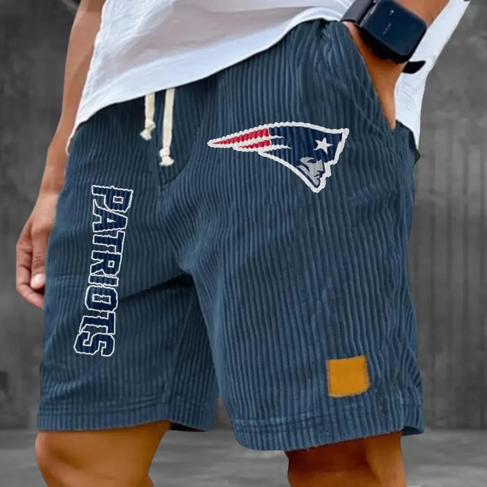 New England Patriots Corduroy Casual Shorts SPTCDCS879