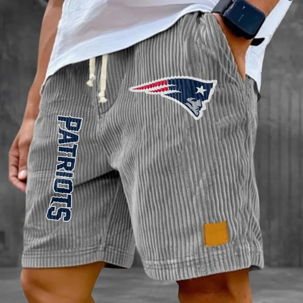 New England Patriots Corduroy Casual Shorts SPTCDCS879