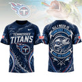 Tennessee Titans | Premium NFL Fishing Splash 3D Shirt NY