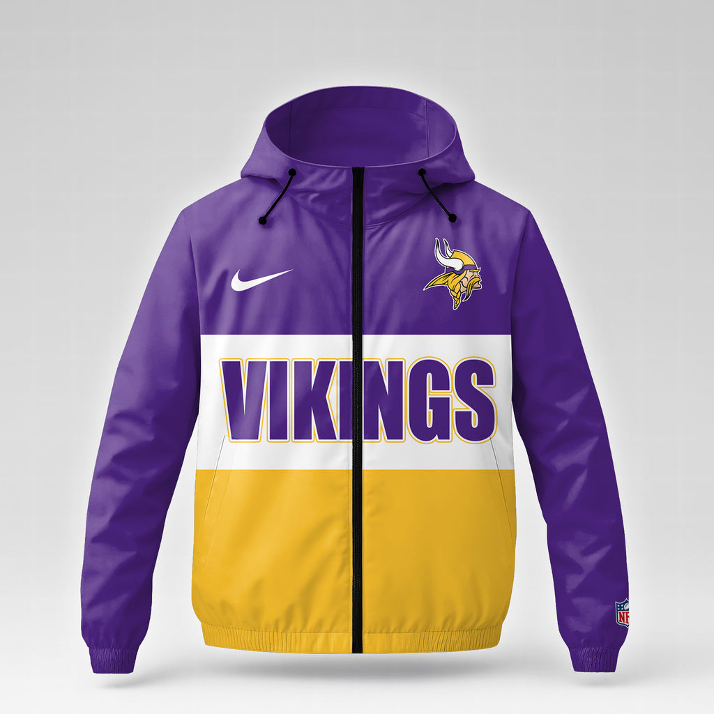 Minnesota Vikings | Premium NFL Strength Through Christ Windbreaker Jacket NTH1