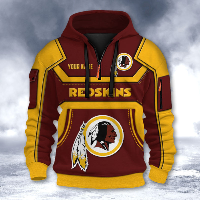 Washington Redskins DMHT2652 3D Half-zip Hoodie