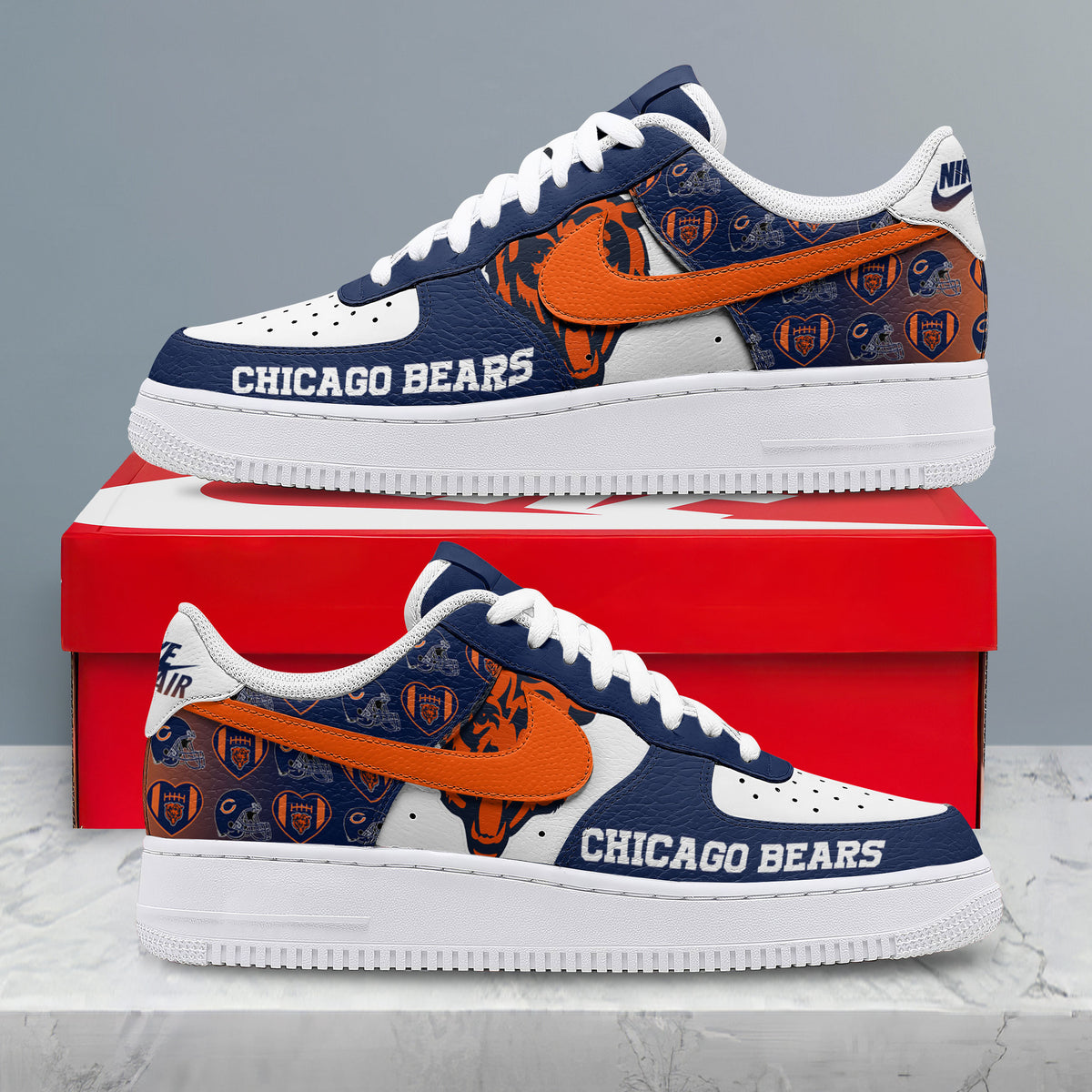 Chicago Bears | Premium NFL Gridiron Classic AF1 Shoes NTH1
