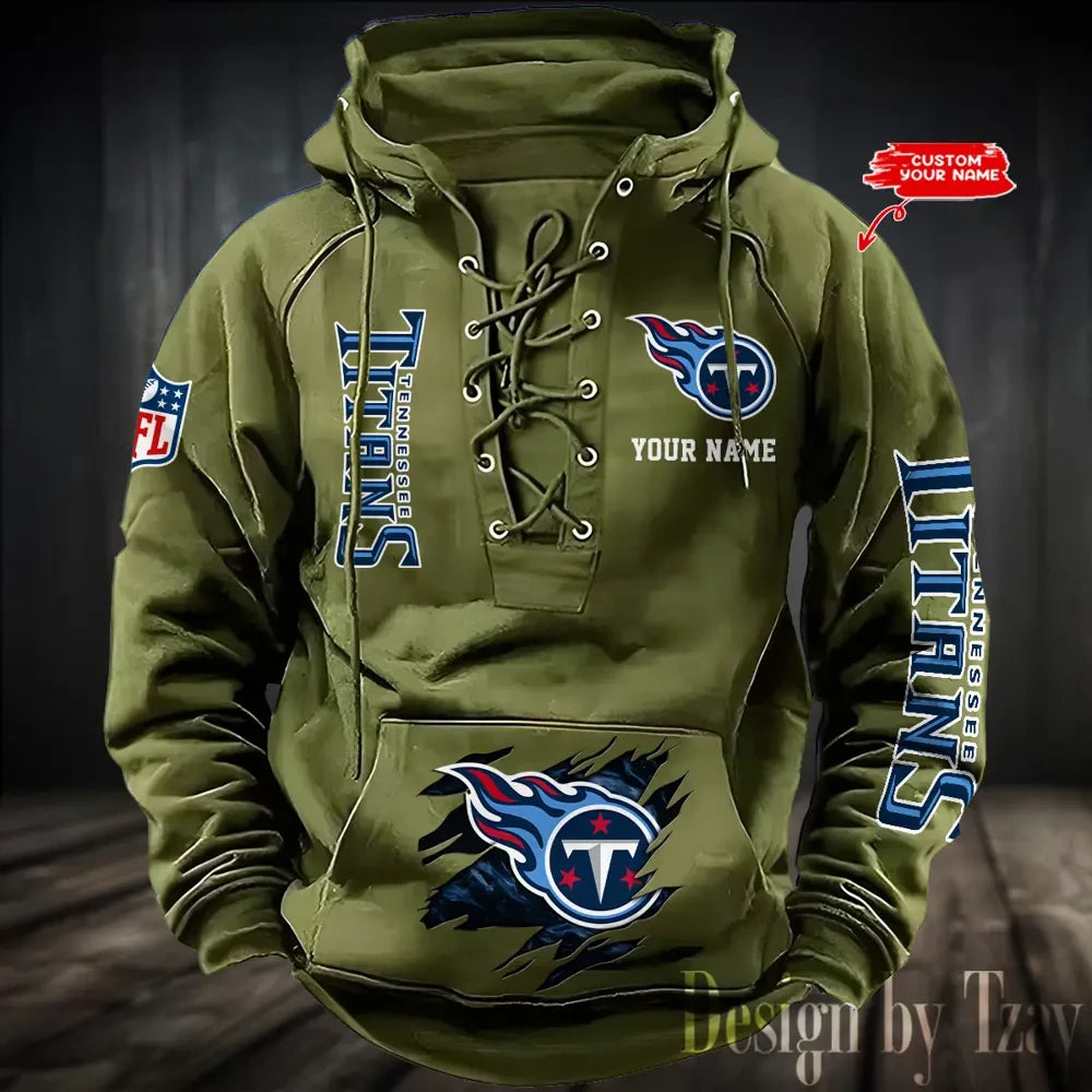 SPTS9HLUH127-Tennessee Titans Men's Hooded Lace-up Hoodie