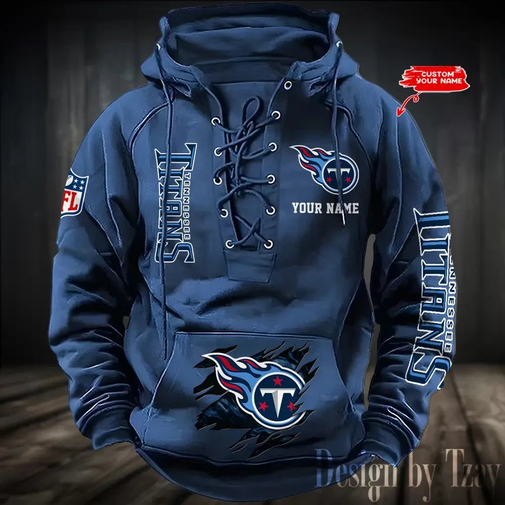 SPTS9HLUH127-Tennessee Titans Men's Hooded Lace-up Hoodie