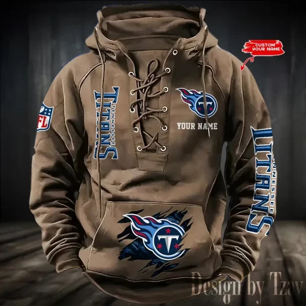 SPTS9HLUH127-Tennessee Titans Men's Hooded Lace-up Hoodie