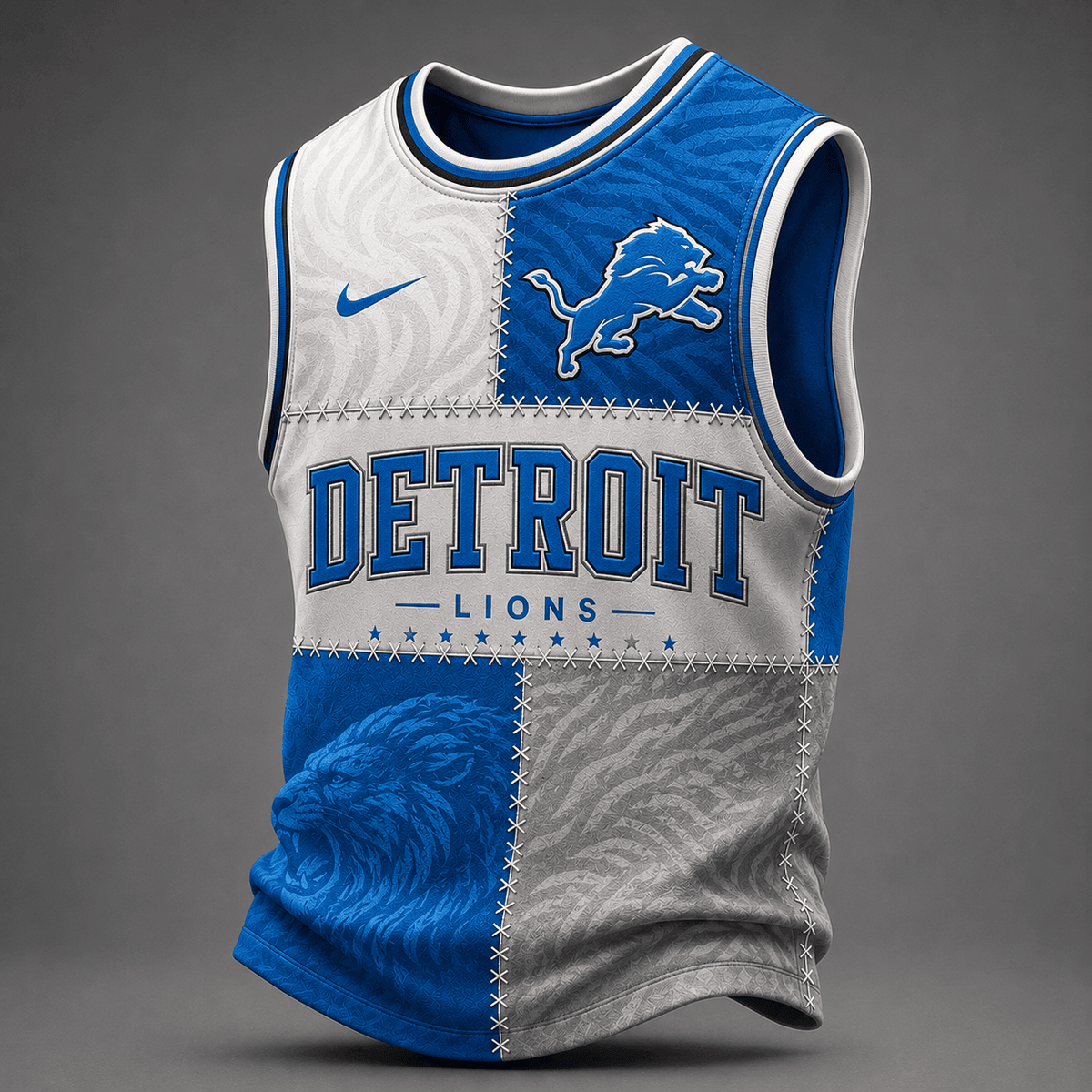Detroit Lions | Premium NFL Team Inspired Tank Top Jersey VA8309