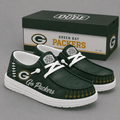 Green Bay Packers | Premium NFL Football Field Fan Loafer Shoes - VA33027