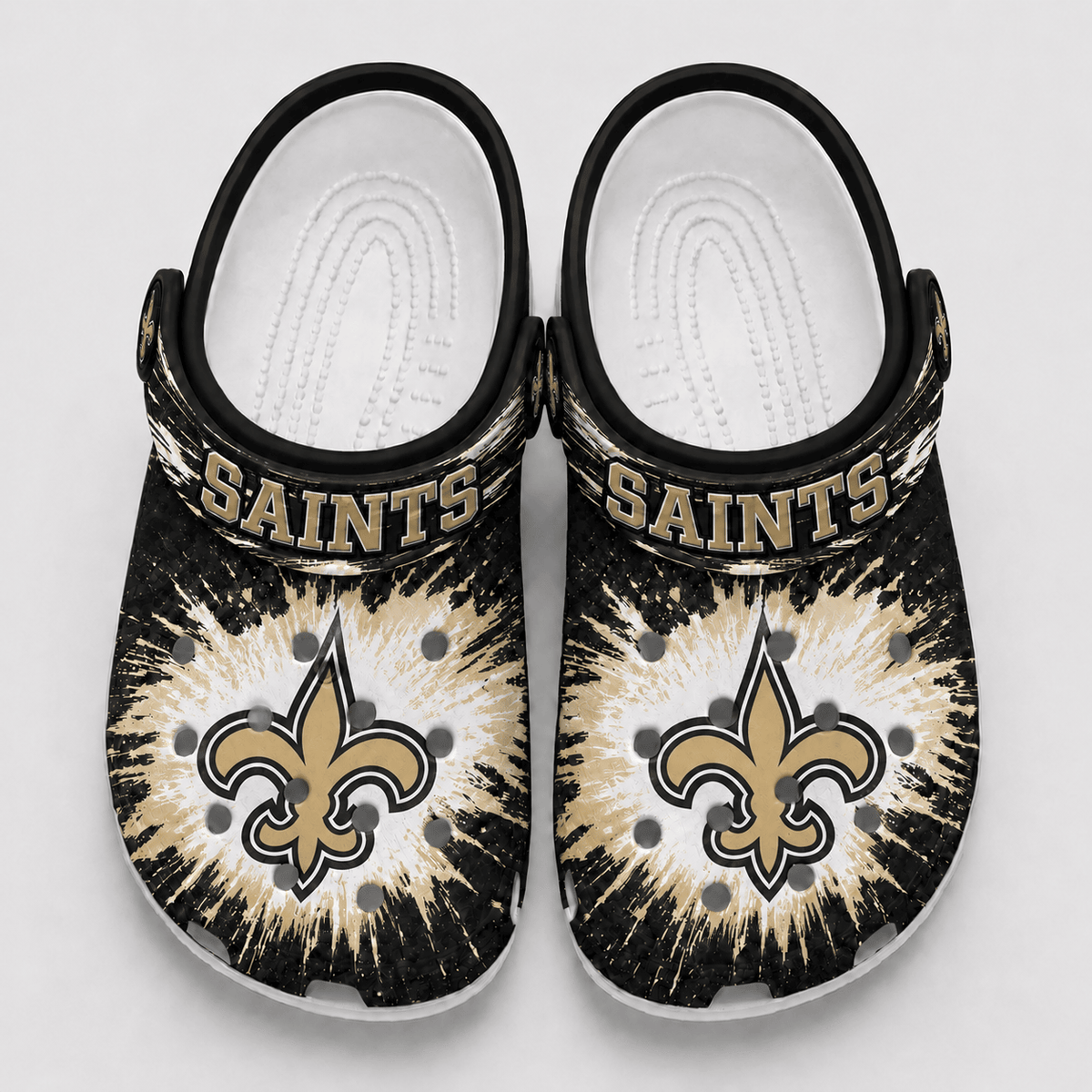 New Orleans Saints | Premium NFL Splash Burst Fan Crocs VAN232