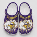 Minnesota Vikings | Premium NFL Splash Burst Fan Crocs VAN227