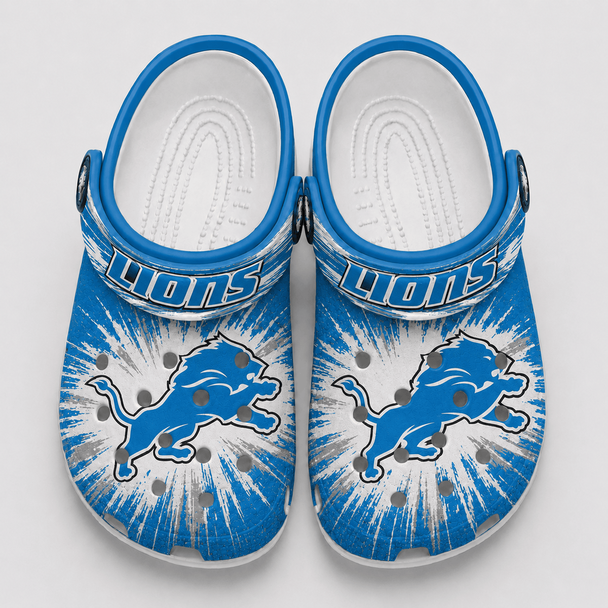 Detroit Lions | Premium NFL Splash Burst Fan Crocs VAN219